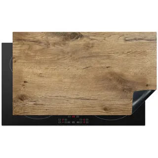 MuchoWow Herdabdeckplatte Holz - Braun - Holzoptik 90x52 cm , Kunststoff , Rechteckig , 90x0.2x52 cm , Made in Europe , Küchen, Küchenelektrogeräte, Herde, Herdabdeckplatten