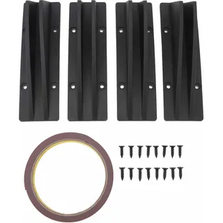 4PCS Auto Hinten Unteren Spoiler Sportliche Universal Stoßstange Chassis Diffusor Lip Flügel Splitter für 1 Serie E90 E91 schwarz