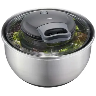GEFU Salatschleuder PULLIT Ø 25 cm 4,5 Liter Edelstahl Silber