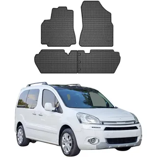 OMAC Fußmatten für Citroen Berlingo/Berlingo XL 2018-2026 Gummi 4X | Automatten, Gummimatten, Allwetter, Antirutsch, fahrzeugspezifisches Produkt, wasserdicht