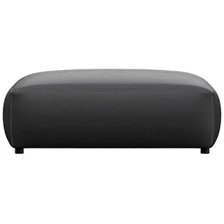 flexlux Pouf »Lucera« modern & anschmiegsam, Kaltschaum, Stahl-Wellenunterfederung schwarz