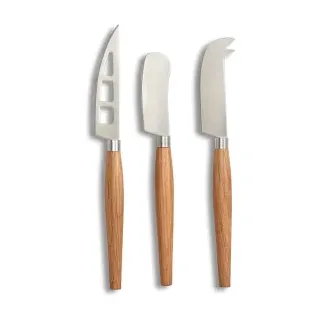 Zeller Käsemesser-Set, 3-teilig, Bestehend aus Hartkäse-, Streich- und Käsemesser, 1 Set