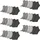 Socken 3 Paare Grau 35-38
