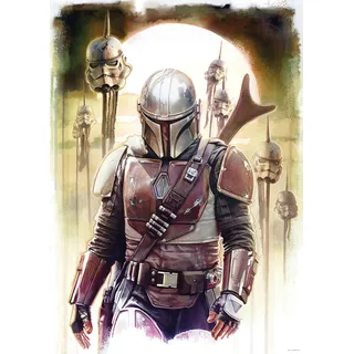 Komar Bild "Mandalorian Impaler" Disney  Star Wars 1 Stk. tlg. Wandbild zur Dekoration im Kinderzimmer - ohne Rahmen, farbe bild(er): bunt