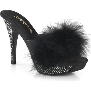 ELEGANT-401F Damen Slipper von Fabulicious, Schwarz , EU 38, US 8 - Schwarz