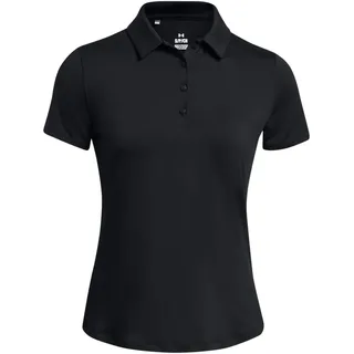 Under Armour Damen Ua Playoff SS Poloshirt 1383612-001__LG - Schwarz