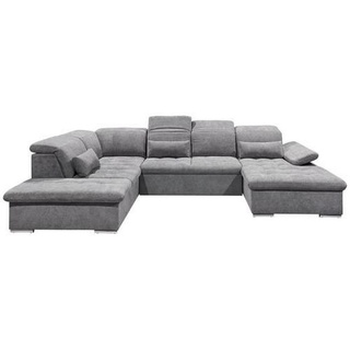 ed exciting design ED Lifestyle Wayne U Sofa 3-teilig Holzwerkstoff/Nosag