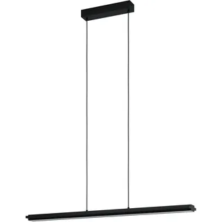 EGLO LED Pendelleuchte Cambulos, Hängelampe dimmbar, Hängeleuchte, minimalistisch, Esstischlampe aus Metall in Schwarz und Kunststoff in Weiß, LED Wohnzimmerlampe hängend warmweiß