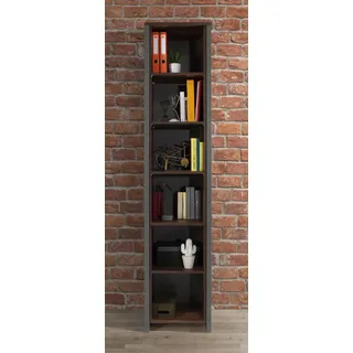 Forte Clif Aktenregal 46 x 41,6 x 220,7 cm braun