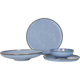 Bonna Geschirrset - Sky Hygge - 24 teilig - 6 Personen - Porzellan - Blau