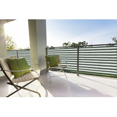 Bild Balkonsichtschutz 500 x 90 cm grün/weiß