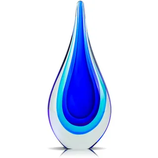 LCCCK Handgefertigte Murano Glas Skulpturen - Elegante Glaskunst Figuren Deko für Wohnzimmer, Fensterbank und Bücherregal - Briefbeschwerer Glas für Bür