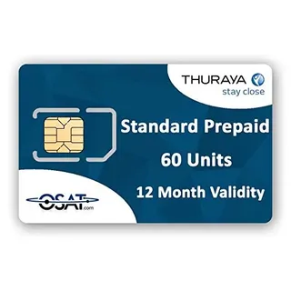 Thuraya Satellitentelefon Standard-SIM-Karte mit 60 Einheiten