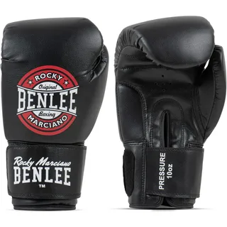 BENLEE Rocky Marciano Boxhandschuhe Pressure, Black/Red/White, 8 oz,