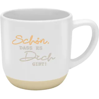 SHEEPWORLD Tasse mit Garvur 'Schön,dass es dich gibt' 0,4 l Mehrfarbig
