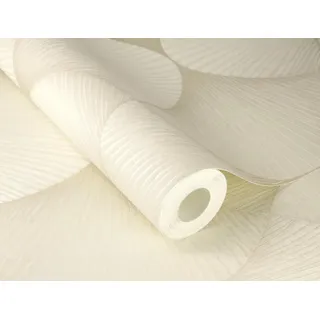 Rasch Vliestapete Art Deco Muster Fächer Grafik Creme Metallic 608229