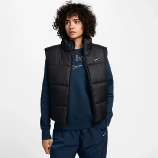 Nike Damen Weste Classic Puffer FZ5922-010 S - Black/White - S