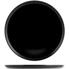 Piatto pizza stoneware colore nero cm33