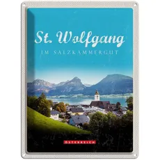 Blechschild 30x40 cm - St. Wolfgang im Salzkammergut Stadt