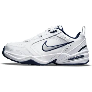 Air Monarch IV Fitnessschuhe extraweit Herren 102 white/metallic silver-midnight navy 40.5