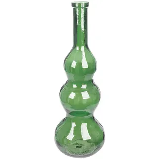 Bodenvase , Grün , Glas , organisch , 75 cm , auch für frische Blumen geeignet , Dekoration, Vasen, Glasvasen