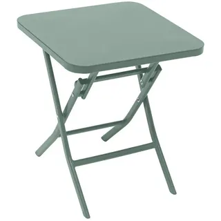 Gartentisch Greensboro Grün 40/40 cm , Metall , 40x45x40 cm , Gartenmöbel, Gartentische, Gartentische