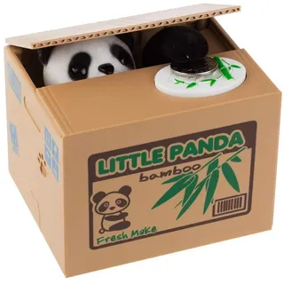 Pinkgarden Karikatur Panda Spardose für Kinder, Elektronische Automatisch Stehlende Münzbox mit Ton für Kinder Mädchen Spielzeug Geburtstag Geschenk