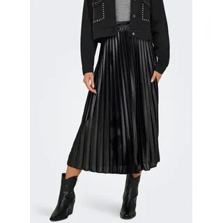 Only Plissierter Rock Damen Schwarz 36