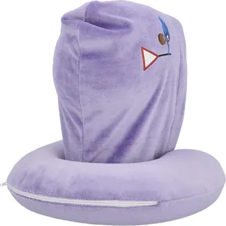 CARTREND Kids Nackenkissen mit Kapuze lila