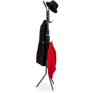 Relaxdays Garderobenständer Relaxdays 180 x 44 x 39 cm Schwarz