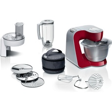 Bosch Hausgeräte MUM58720, Küchenmaschine, Rot, Silber
