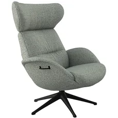 FLEXLUX Relaxsessel »Relaxchairs More«, Premium Komfort, Rücken- & Kopfteilverstellung, drehbar, Fuß schwarz, blau