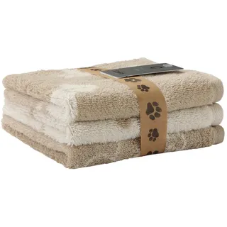 Cawoe Seiftuch , Beige , Textil , Streifen , 30x30 cm , Textiles Vertrauen - Oeko-Tex®, Oeko-Tex® Standard 100 , saugfähig, Aufhängeschlaufe, strapazierfähig, durchgefärbt , Heimtextilien, Badtextilien, Gästehandtücher