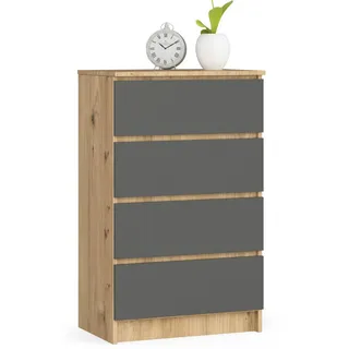 Akord Kommode AKORD K60 60 x 99 x 40 cm Eiche Artisan / Graphitgrau