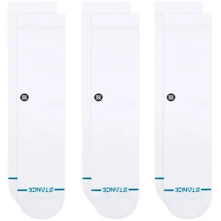 Stance Icon Sneakersocken 3 Paare Weiß 43-46