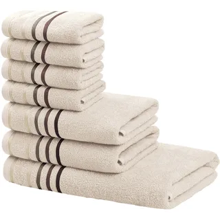 OTTO home Niki Handtuchset 5-tlg. beige