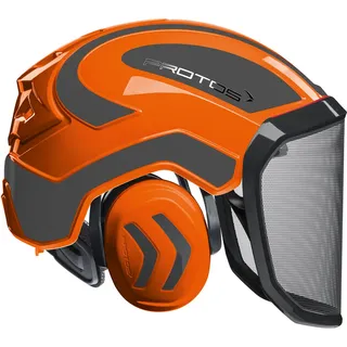Schutzhelm Integral FOREST -  orange - grau - Einheitsgröße