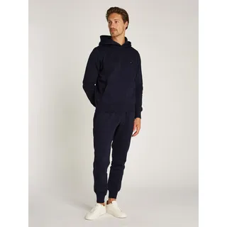 Jogginganzug TOMMY HILFIGER "FLAG LOGO TRACKSUIT", Herren, Gr. 3XL, blau (desert sky), Sweatware, Obermaterial: 73% Baumwolle, 27% Polyester, Sportanzüge Jogginganzug