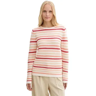 Tom Tailor Ottoman Pullover - Peachy Knit Stripe Design - 2XL