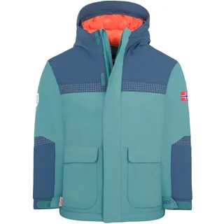 TROLLKIDS Winterjacke "KIDS FINNMARK JACKET XT", stormy blau, mystic blau, flame orange