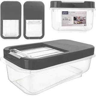 Orion Aufbewahrungsbehälter Aufbewahrungsbox Vorratsdose Kunststoff-Behälter mit Deckel 5 L - Transparent