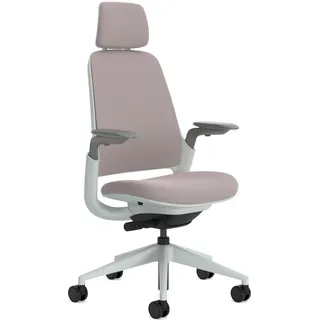 Steelcase Series 1 Ergonomischer Bürostuhl mit LiveBack Lumbalstütze, 4D-Armlehnen, anpassbarer Kopfstütze Linse