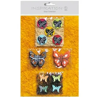 Ursus 64000099 - Sisal Collection, Butterflies, Sisal DIN A4, Abacapapier DIN A5, verschiedenen handgefertigte Dekomaterialien, ideal für kratives Gestalten