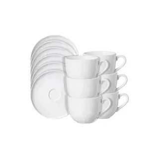 Ritzenhoff & Breker Kaffeetassen-Set Skagen weiß 220,0 ml 12-tlg., 6 St.