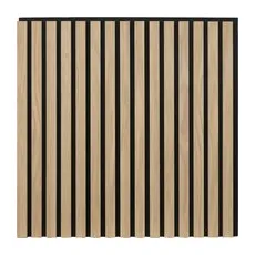 Akustikpaneel Wandverkleidung Eiche MDF Natur Akustikfilz Schwarz 119,8 cm