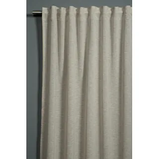 Sehlbach Fertiggardine mit Gardinenband, Leinenoptik, Beige, 140 x 245 cm Gardinen, Blickdicht, Lichtdurchlässig, Vielseitig Kombinierbar, Öko-Tex Zertifiziert, Einfach Befestigen