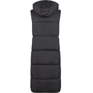 Urban Classics Long Hooded Puffer Weste - Black - S