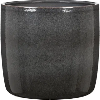Scheurich Solido Blumentopf aus Keramik, Grau, Ø 28 cm, H 25,3 cm