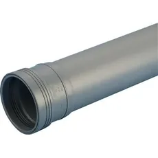 Wavin, Rohrverbindungstechnik, Wafix PP-Abflussrohr mit Muffe 40 x 1000 mm grau