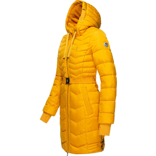 Steppmantel NAVAHOO "Steppmantel Alpenveilchen", Damen, Gr. XS, gelb, Obermaterial: 100% Polyester PES.  Obermaterial: Futter: 100% Polyester PES. 100% Polyester PES., Mäntel Steppmantel